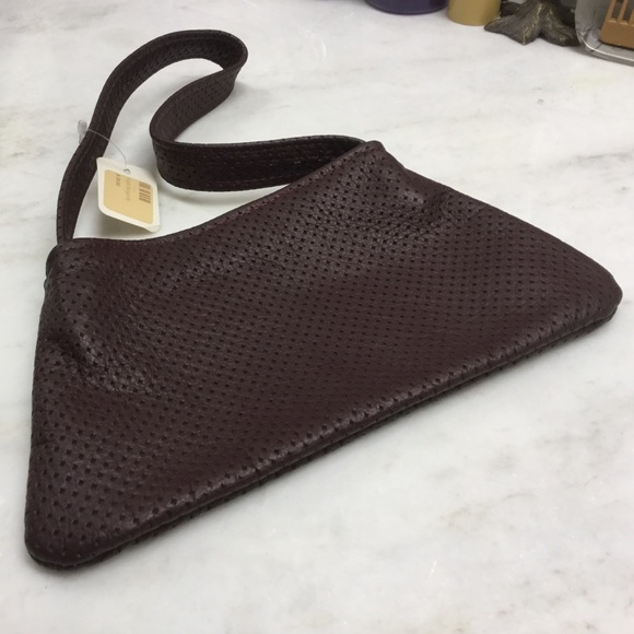 None Handbags - NWT Burgundy Leather Mini Purse